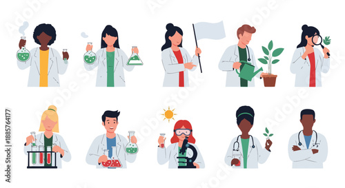 Diverse Scientists Conducting Research and Experiments