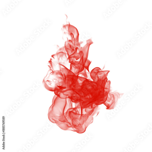 Cuadro en lienzo A dynamic red blaze twisting against a deep black background, radiating power and fiery intensity