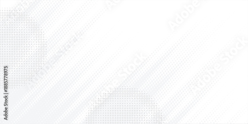 Dot white gray wave light technology texture background. Abstract big data digital  halftone