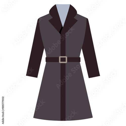 Classic belted winter coat