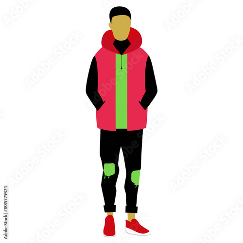 Person wearing hoodie and pants