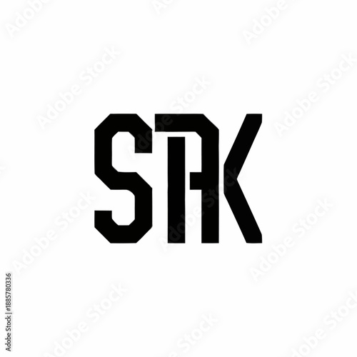 STK Black Modern Bold Lettering Typography.