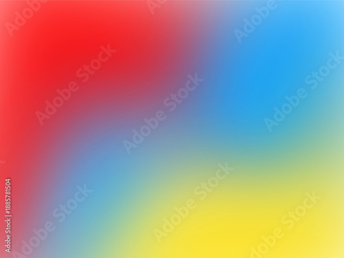Red blue yellow gradient background, minimalist background use for app design, poster and template
