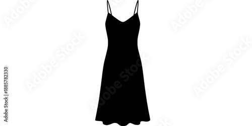 Drop Waist Slip Dress Minimalist Silhouette