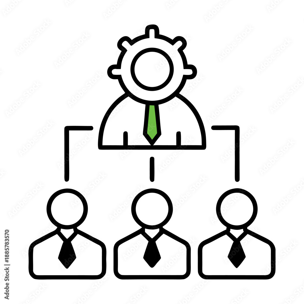 Obraz premium business people icon set
