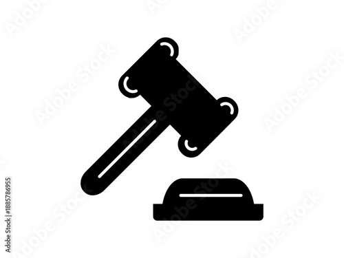 Hammer in law icon vector collection. Set of hammer in law icon vector designs. Stock vector
