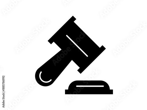 Hammer in law icon vector collection. Set of hammer in law icon vector designs. Stock vector