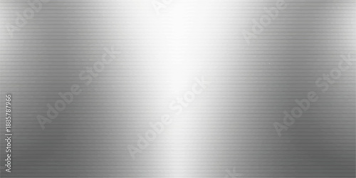 Industrial brushed metal background featuring a shiny silver stainless steel texture with a gray metallic pattern on a sleek aluminum plate surface