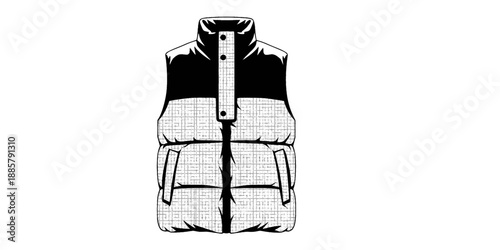 Gorpcore Puffer Vest Quilted Outerwear Silhouette
