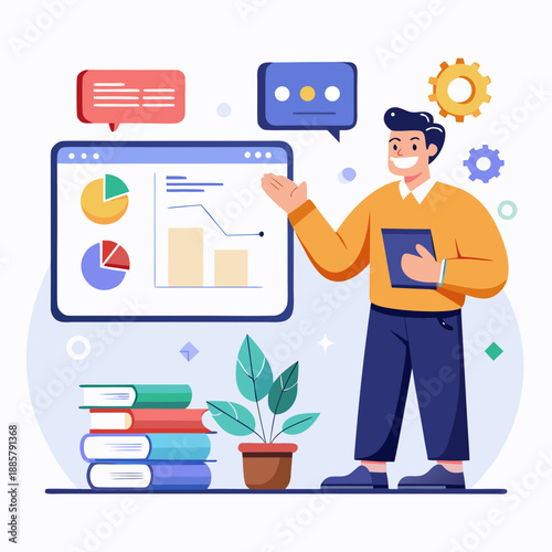 Принти на полотні Analyzing data with visualization tools