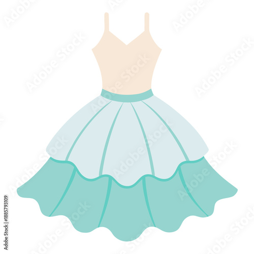 Pastel tiered dress