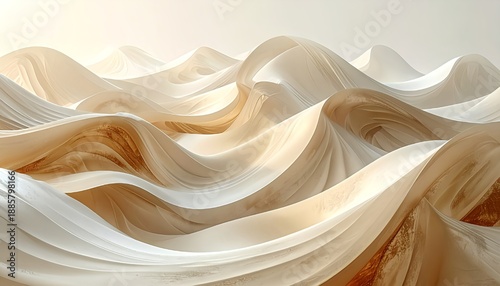 High quality graphic resource featuring abstract wave shapes background in neutral tones, suitable for design layouts, branding, and creative projects