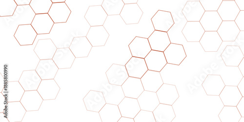 abstract geometric red texture background red hexagon 3D background texture. 3d rendering illustration. Clear pattern abstract background hexagon Futuristic abstract banner. luxury White Pattern.