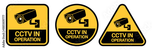 Security Camera Icon Vector - Minimalist Black Line CCTV Sign and Logo for Home Surveillance Building Safety and Smart Home Protection Concept