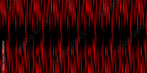 Halftone dots red and blue color pattern gradient grunge texture background. Dot pop art. vector