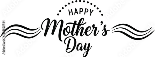Happy mother's day greeting card design