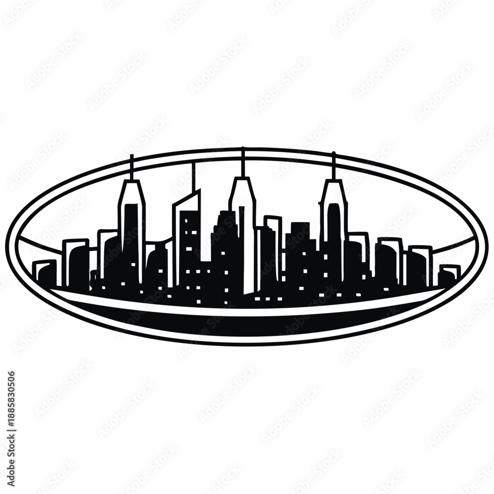 Fototapeta premium new york city skyline