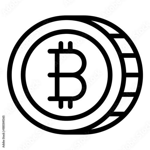 bitcoin icon vector