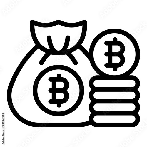 money bags icon vector