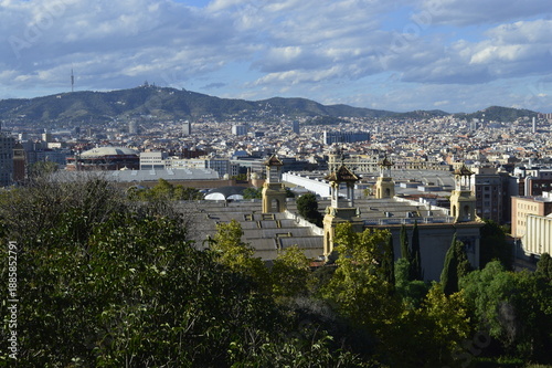 Wallpaper Mural Vista panorâmica de Barcelona na Espanha Torontodigital.ca