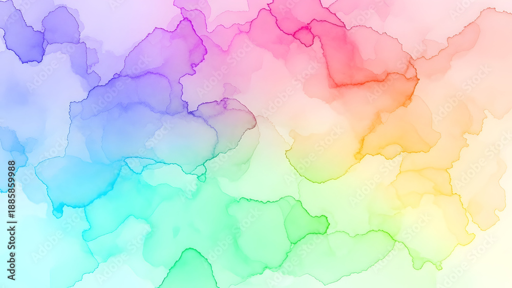 Obraz premium A vibrant and colorful abstract watercolor background with soft gradient hues