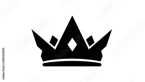 Vector illustration of a majestic royal crown symbol, elegant design on transparent background