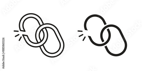 Weakness icon elements. A modern flat and line icons set