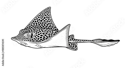 shark isolated on white