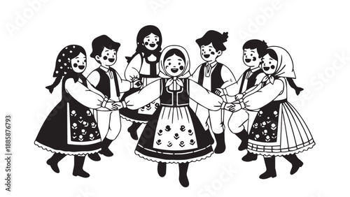 Group of young men in hoodies posing together in a street portrait.