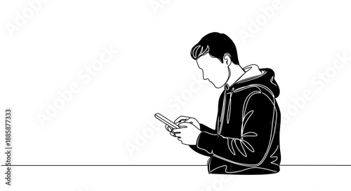 Line drawing of a cat sitting calmly on a transparent background, looking curious and alert, with details of whiskers and fur texture illustrated clearly.