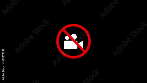 There is no video camera sign animation in the background. No video camera sign animation in the background.