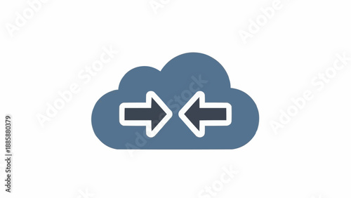 Cloud Computing Data Exchange Symbol.