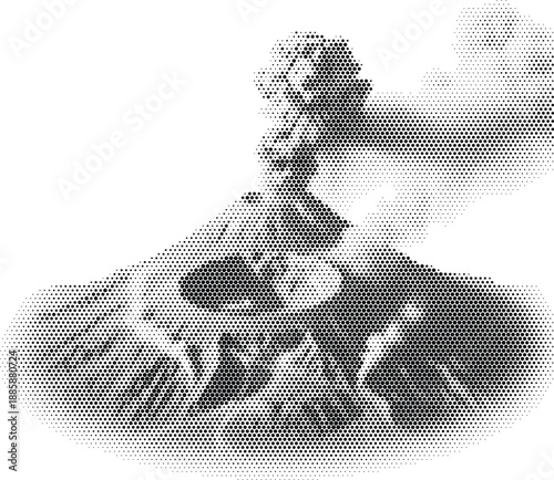 Erupting volcano mountain for nature disaster and power design concepts
