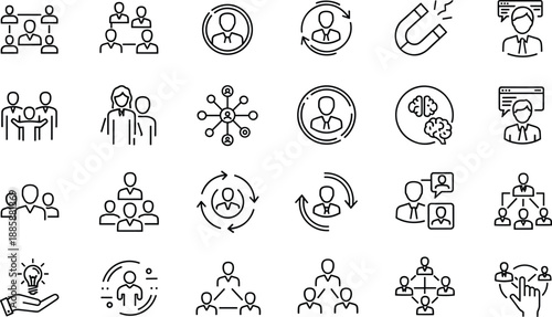 Electrical energy and renewable power line icon set featuring solar panels, wind turbines, electric meters, battery charging, and industrial factory.