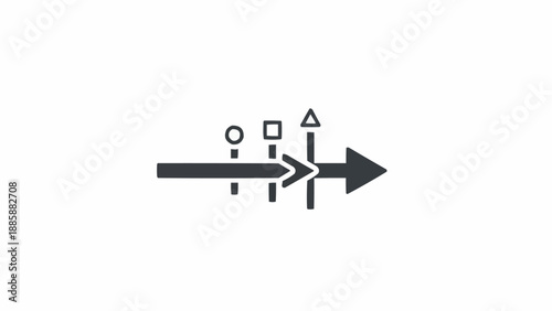 Black and white arrow symbol.