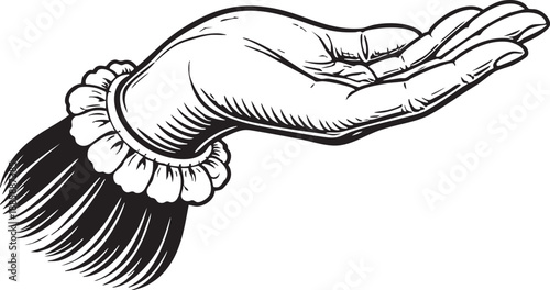 Pocketwatch holding scene hand suspending antique watch representing time awareness patience and reflection