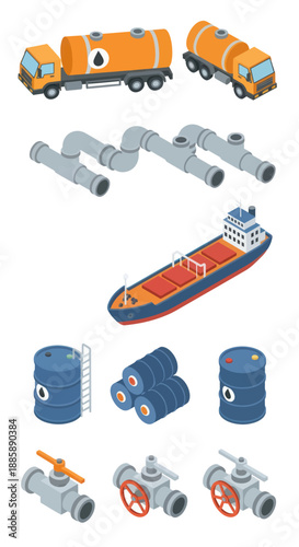 Industrial Equipment Pipes Valves and Containers.