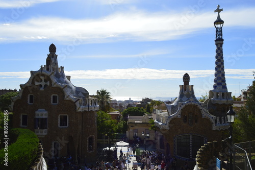 Parque Guell em Barcelona na Espanha
