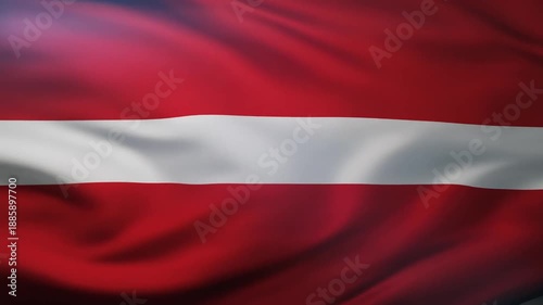 Latvia National Flag – Deep Crimson Bands of Identity