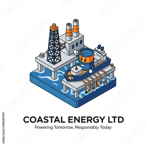 Coastal Energy Offshore Oil Rig Platform.