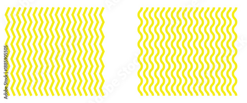 Abstract geometric zig zag seamless pattern on yellow color for textile design.