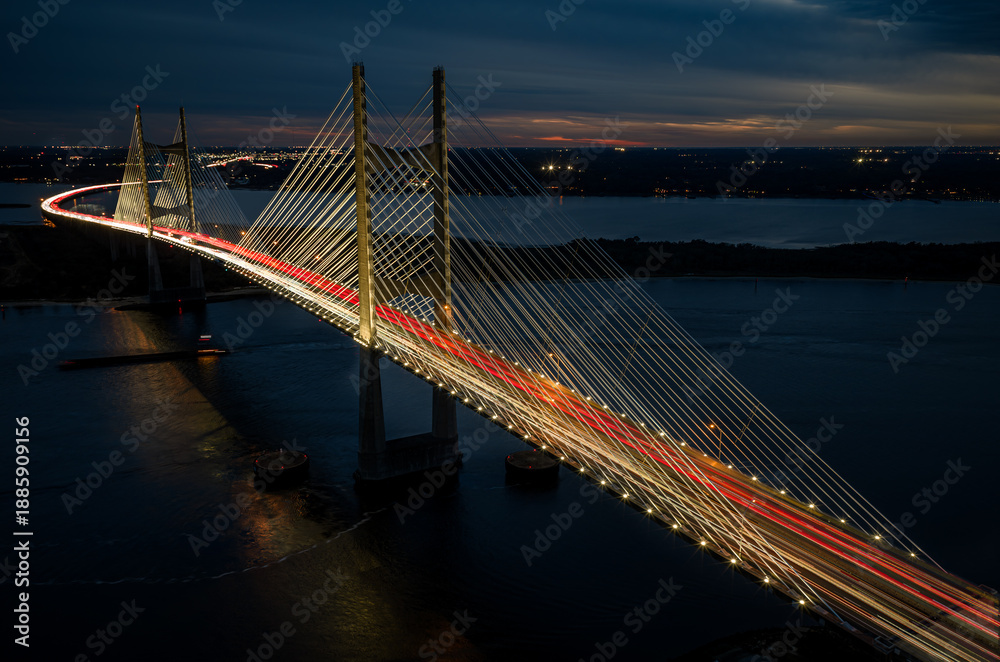 Obraz premium Dames point bridge, Jacksonville, Florida