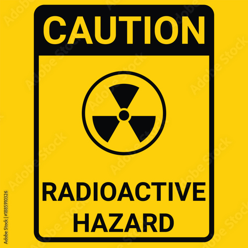 radiation hazard symbol sign
