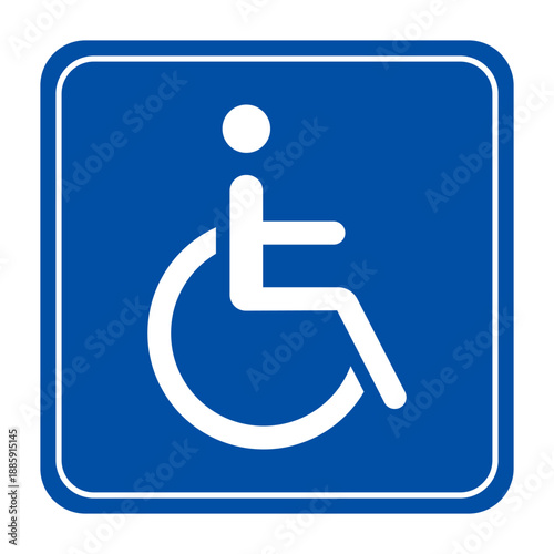 Official International Wheelchair Accessible Symbol Sign Icon