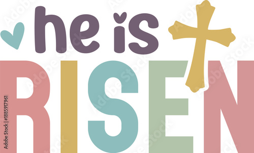 He Is Risen I Am Forgiven SVG PNG – Christian Easter Faith Typography Cross Design for T-Shirts & Sleeves, he is risen svg, i am forgiven svg, christian svg, christian png, easter svg, easter faith de