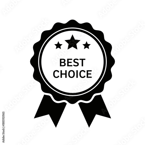 Best Choice Badge Icon – Premium Quality Award Label for Products