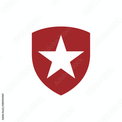 Protective shield with star symbol