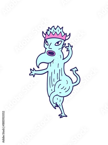 Wallpaper Mural shaking motion animation of cartoon doodle devil Torontodigital.ca