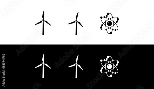 Renewable energy icons
