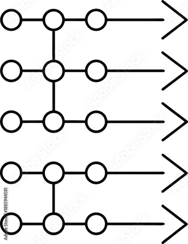 time line art vector illustration on transparent background